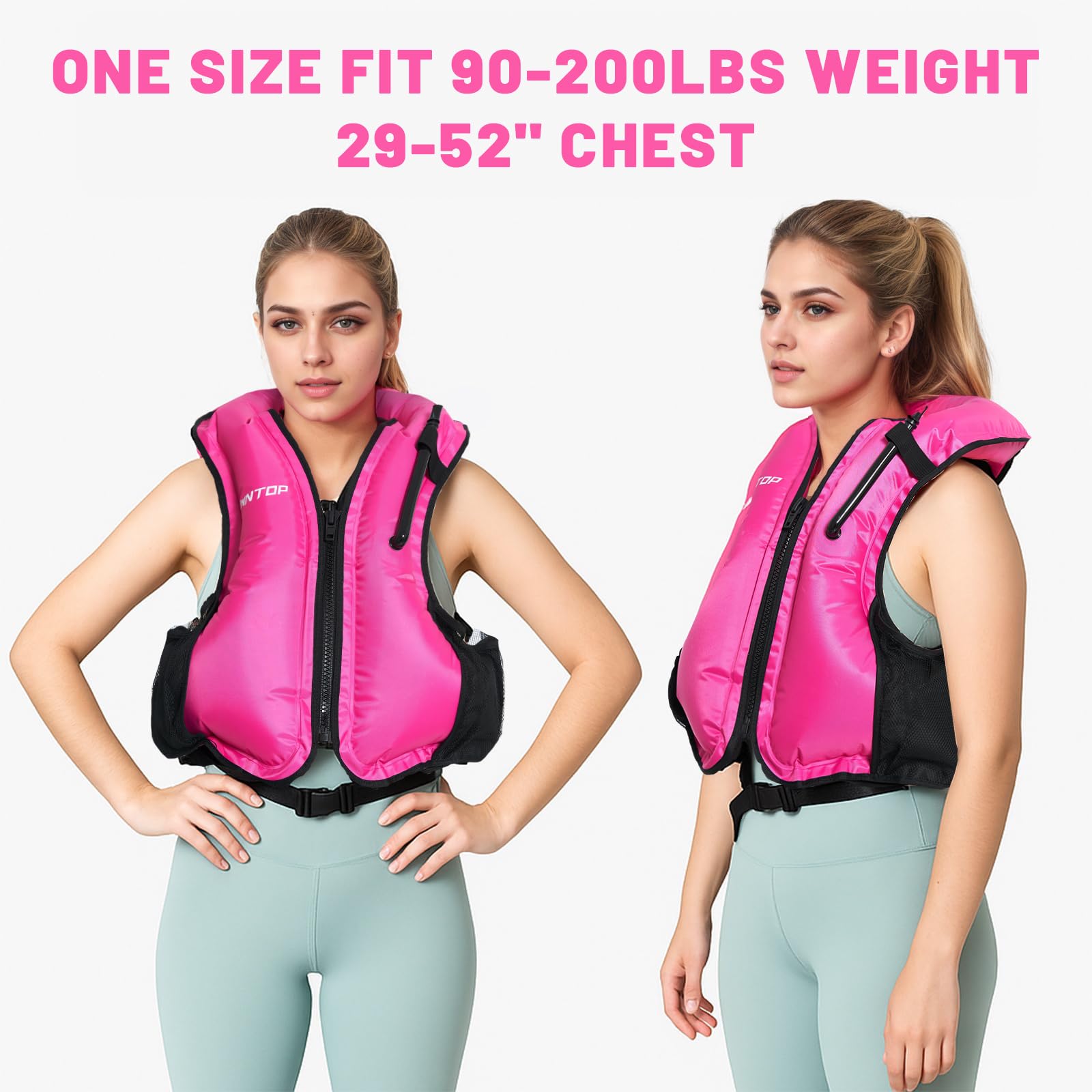 Owntop worn while snorkeling increasing visibility and flotation