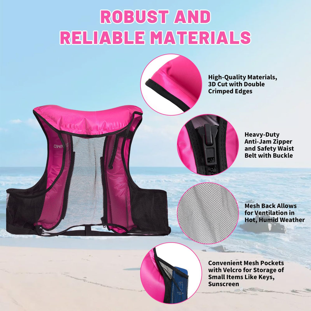 Owntop on beach next to gear demonstrating ready-to-use lifestyle