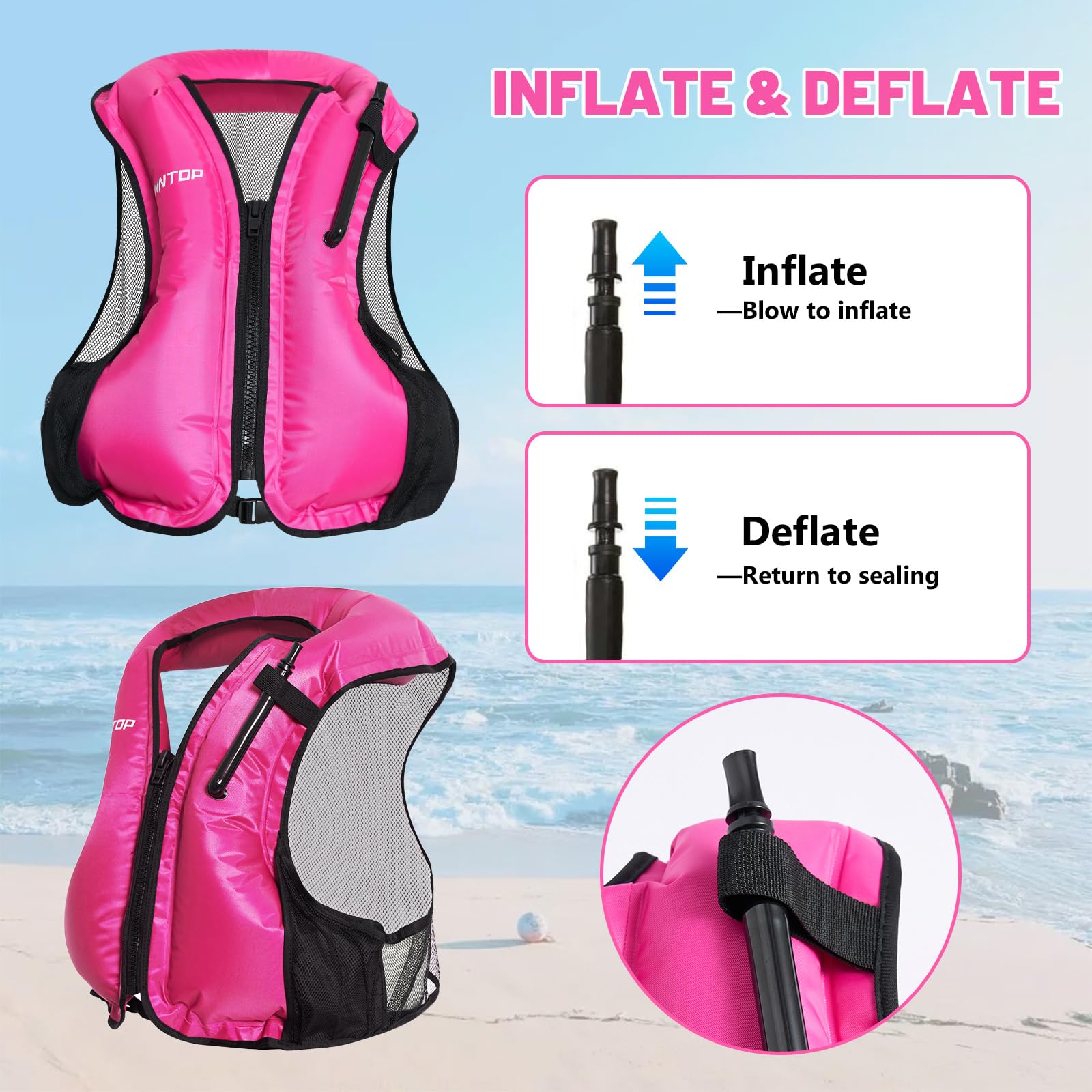Owntop side pocket detail offering storage for small essentials