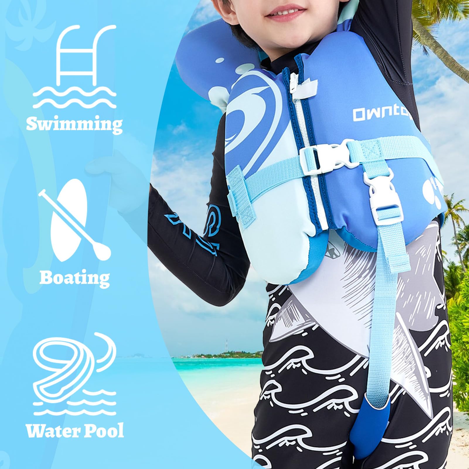 Owntop vest beside toy duck showing size and easy portability