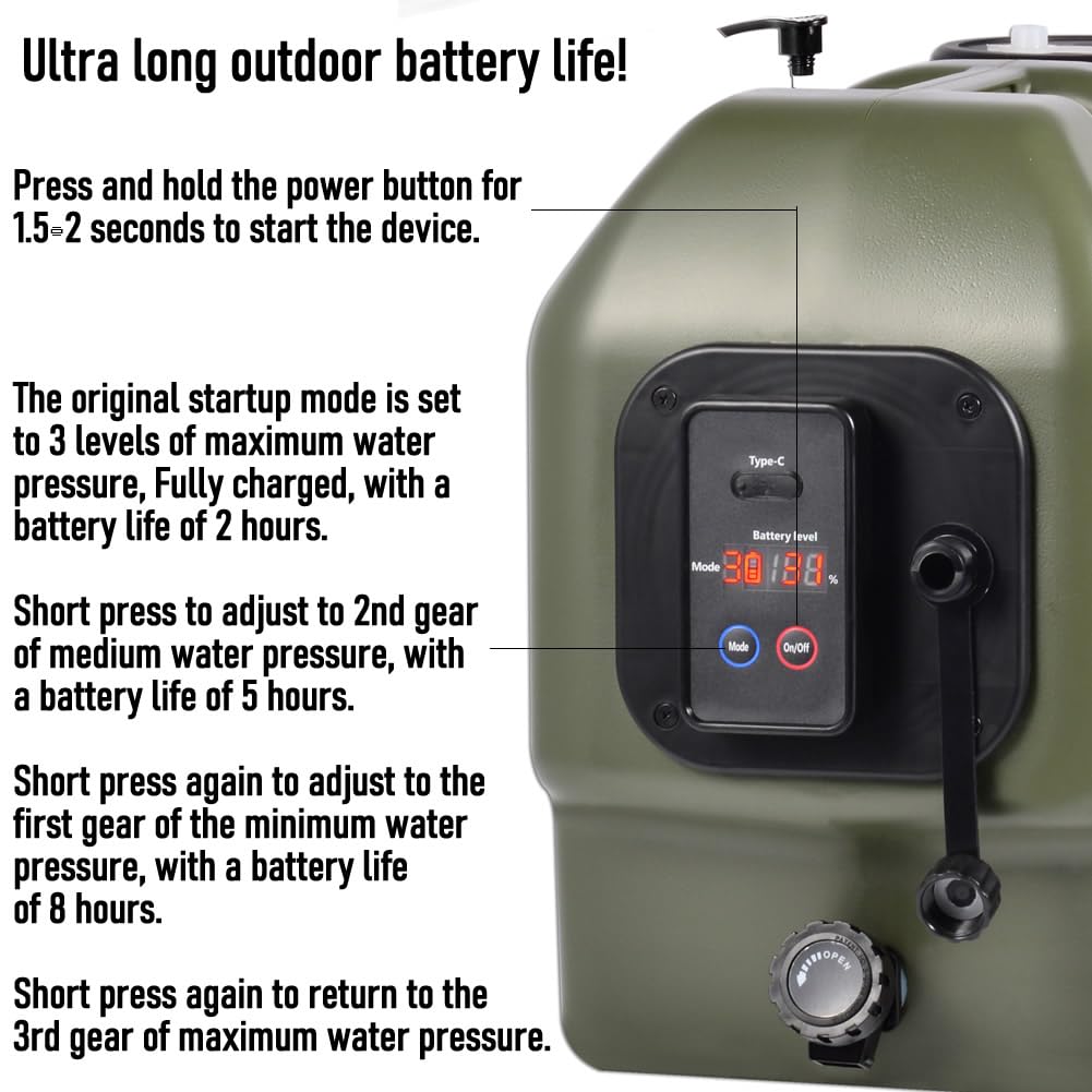 OYOOQO in-use at campsite showing quick rinse capability for campers