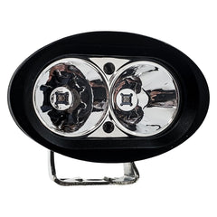 OZ-USA headlight in hand for scale showing compact size and lightweight advantage