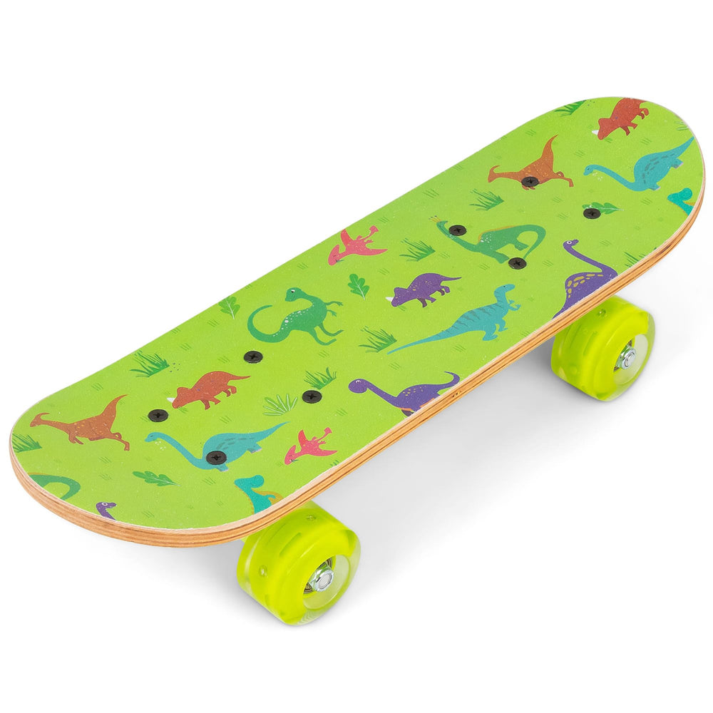 Ozbozz skateboard next to toy for scale aiding purchase decisions