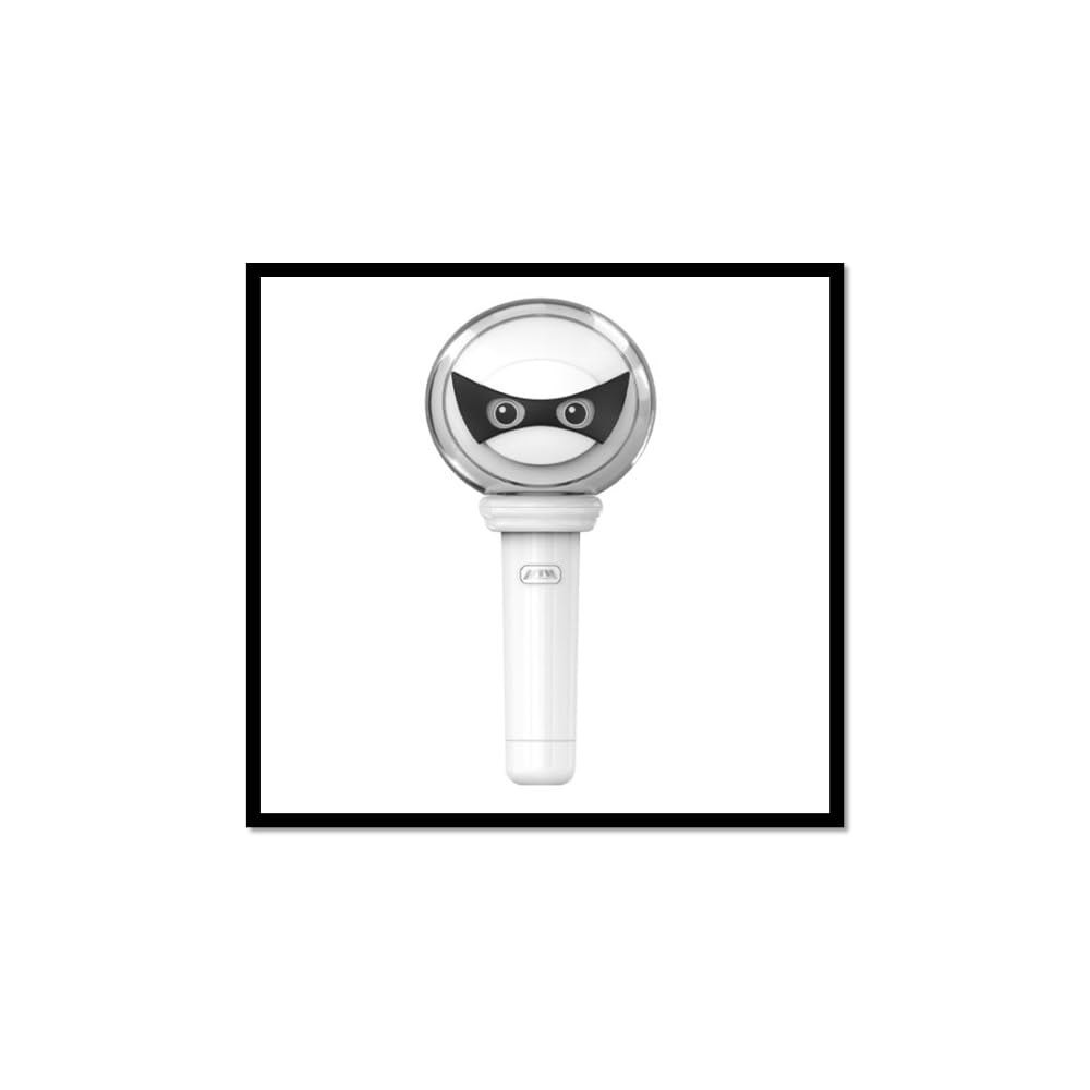 P1Harmony light stick front view showing the official design and bright glow