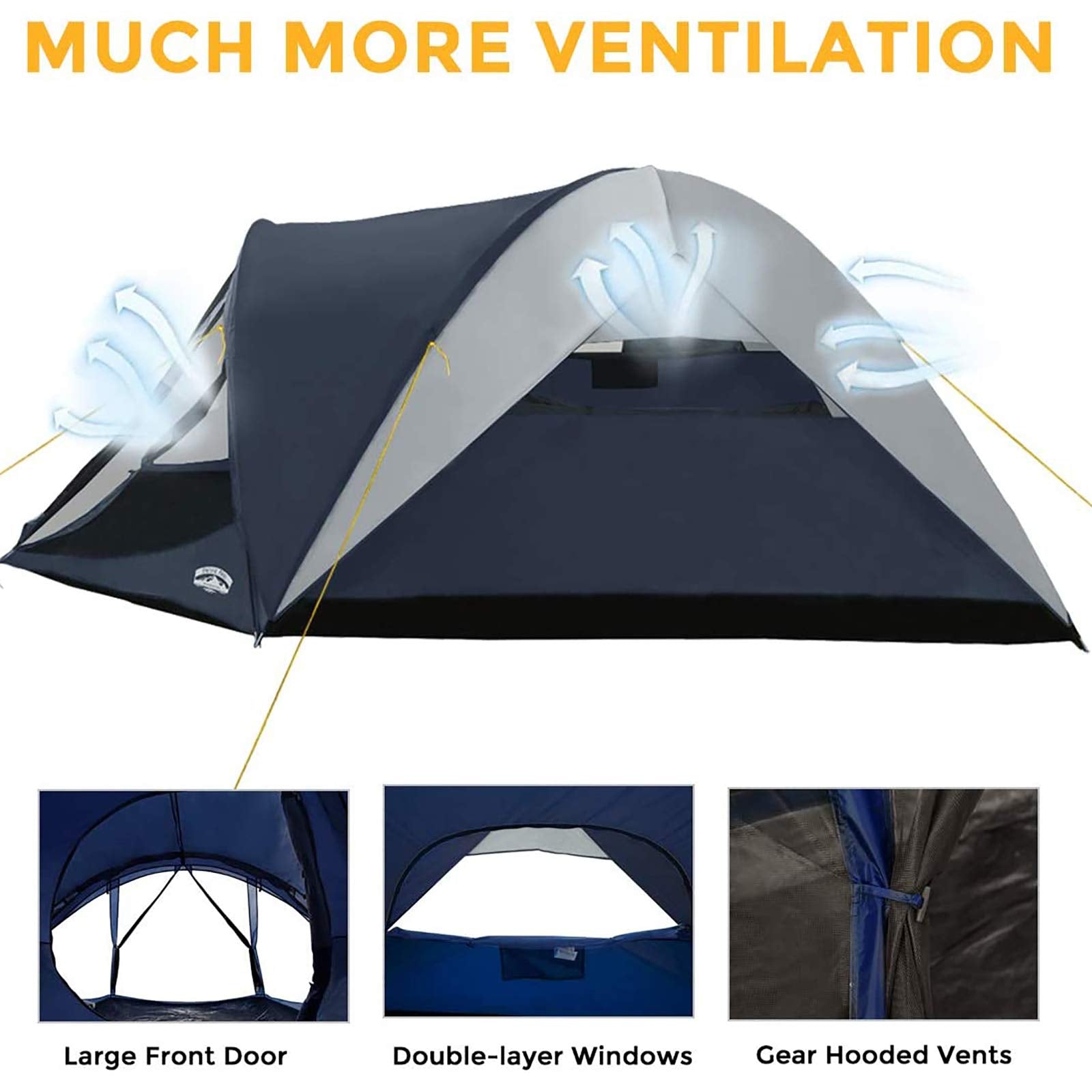 Pacific Pass rain fly installed top view demonstrating added water-resistance protection