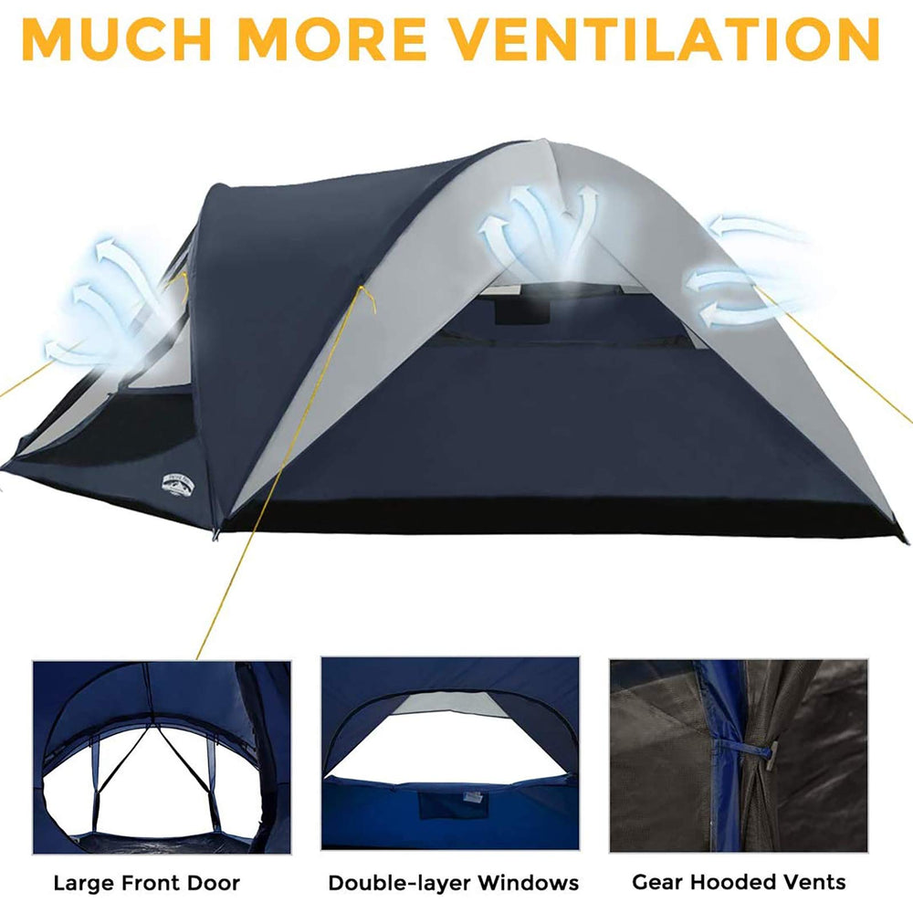 Pacific Pass rain fly installed top view demonstrating added water-resistance protection