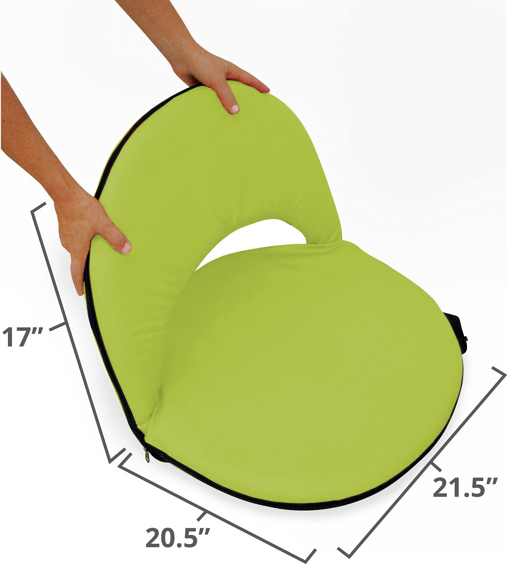Pacific Play Tents close-up of seat padding showing cushioning for comfortable sitting