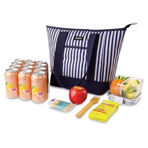 PackIt tote on picnic blanket illustrating chilled food transport