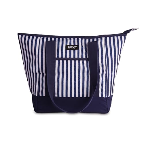 PackIt tote open with 12 cans inside demonstrating full-capacity convenience