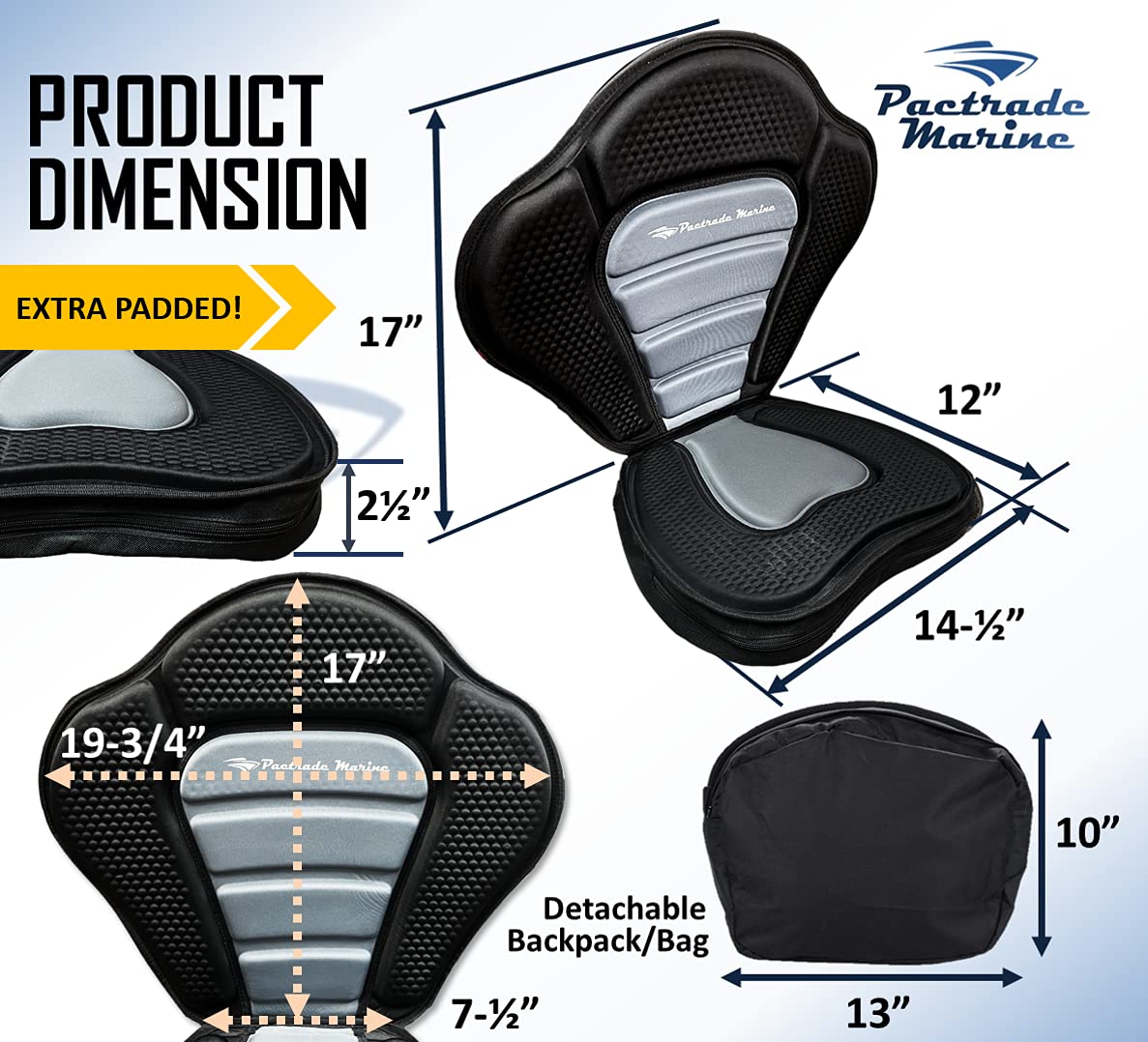 Pactrade Marine close-up of extra padded foam and textured surface offering shock-proof support