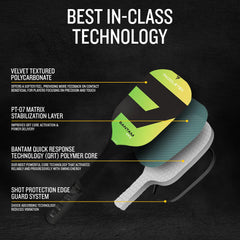 Paddletek Bantam EX-L in play on court demonstrating balanced power and quick maneuvering