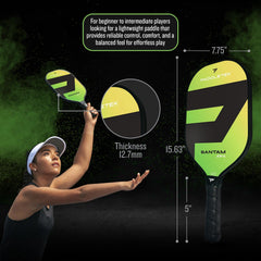 Paddletek Bantam EX-L core and edge guard close-up showing durable honeycomb protection