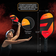 Paddletek Bantam EX-L high-tack ultra-cushion grip close-up for improved control and comfort
