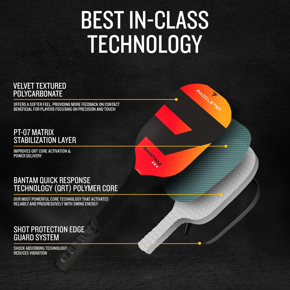 Paddletek Bantam EX-L used in match play demonstrating responsive touch and controlled power