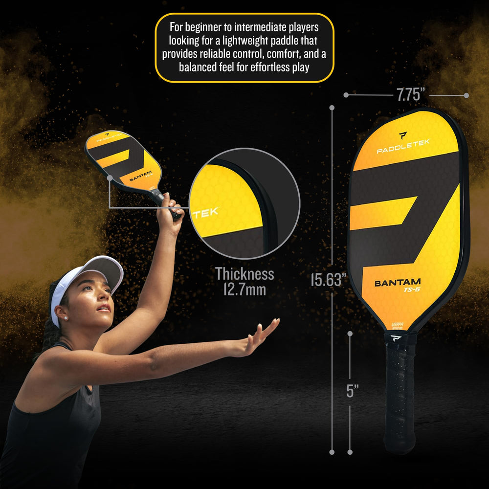 Paddletek Bantam TS-5 edge guard detail protecting core and reducing shock