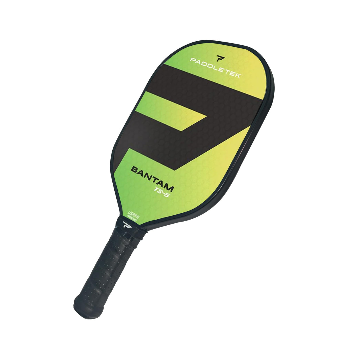 Paddletek Bantam TS-5 front face showing full-sized sweet spot for precise shots