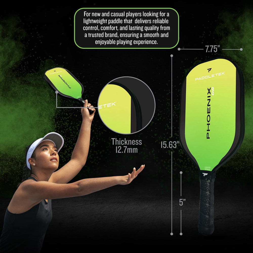Paddletek Phoenix G6 ultra-cushion high-tack grip improving comfort