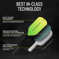 Paddletek Phoenix G6 in-play action shot showing quick maneuverability
