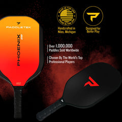 Paddletek Phoenix G6 close-up of velvet-textured surface for improved spin