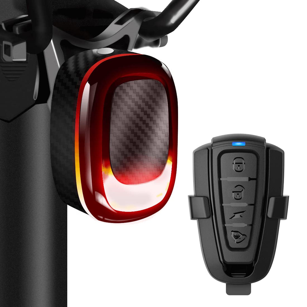 PADONOW front view of tail light showing bright red LEDs and increased rear visibility