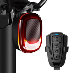 PADONOW front view of tail light showing bright red LEDs and increased rear visibility