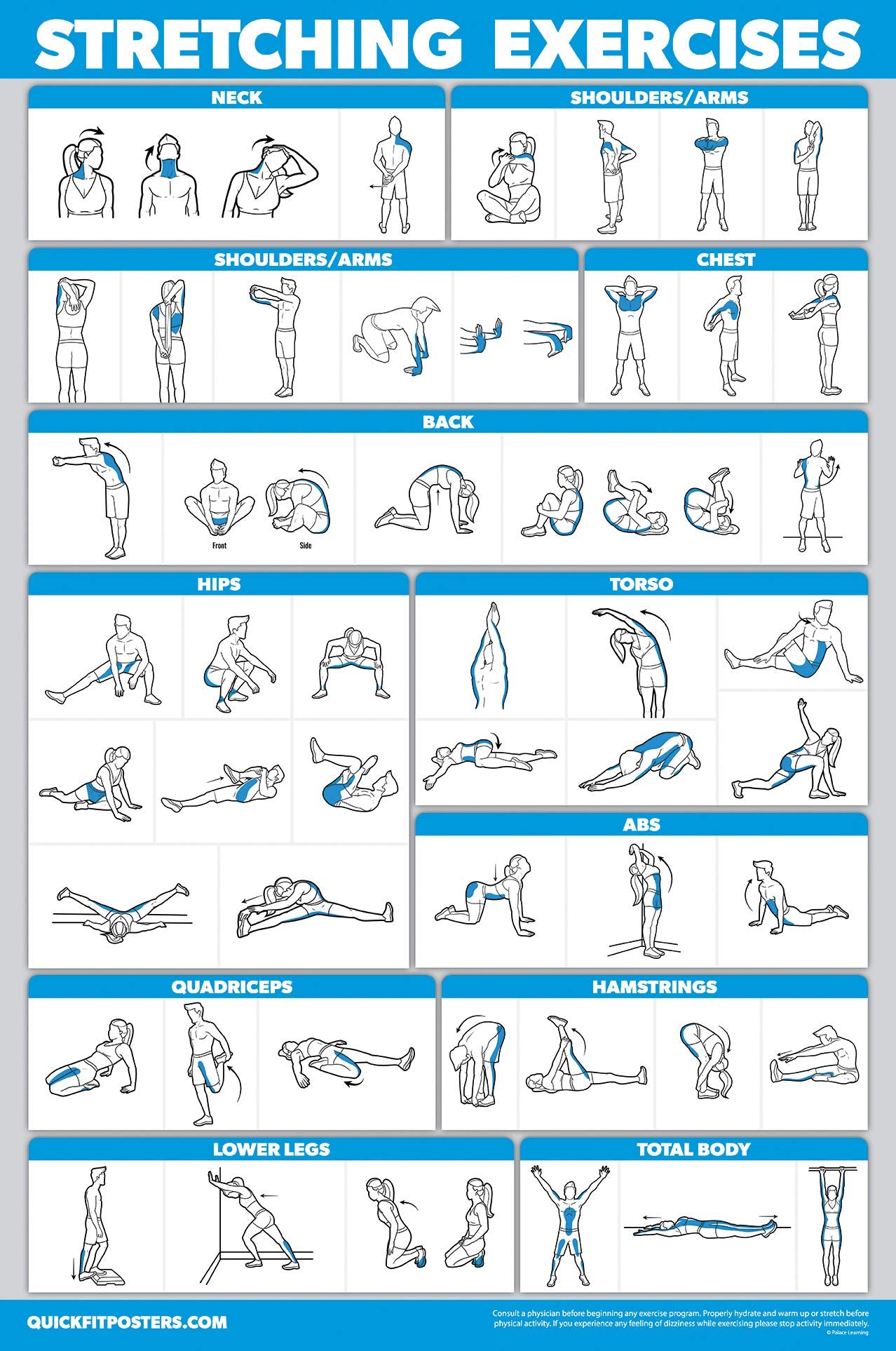 Palace Learning posters mounted on gym wall demonstrating quick-reference training benefit