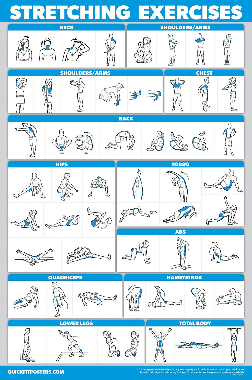Palace Learning posters mounted on gym wall demonstrating quick-reference training benefit