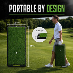 PG Palladium Golf side profile revealing weighted iron core and anti-slide benefit
