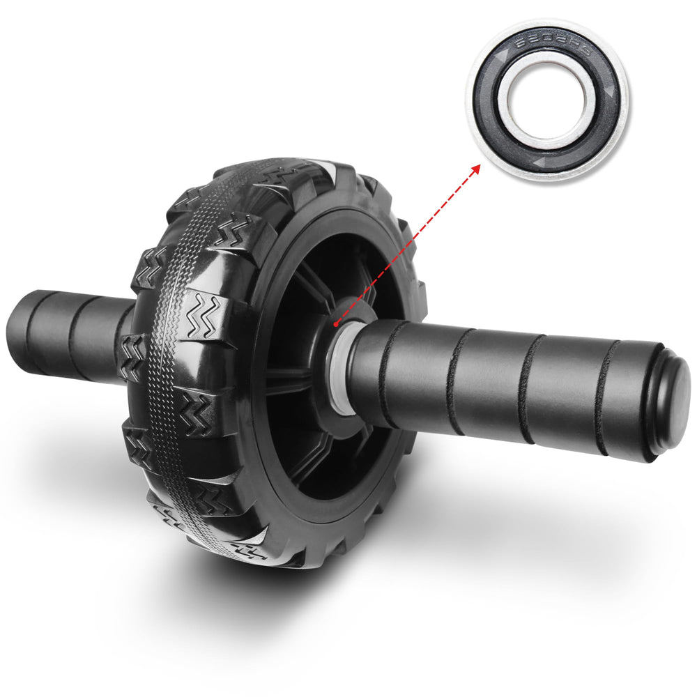 PALLOTH ab roller front view showing compact durable design for effective workouts
