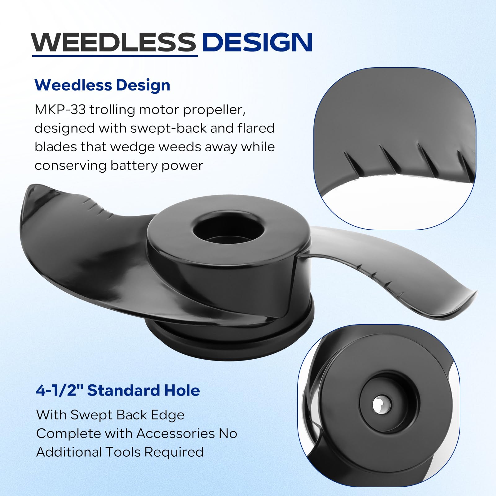 PalpitateC MKP-38 with included prop pin and prop nut ready for tool-free installation
