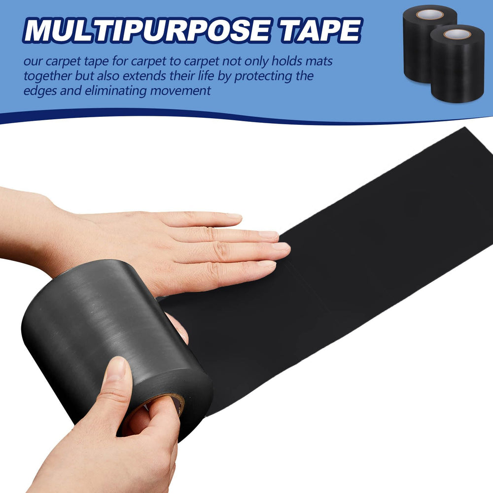 Pangda tape applied along a mat seam demonstrating secure hold and neat appearance