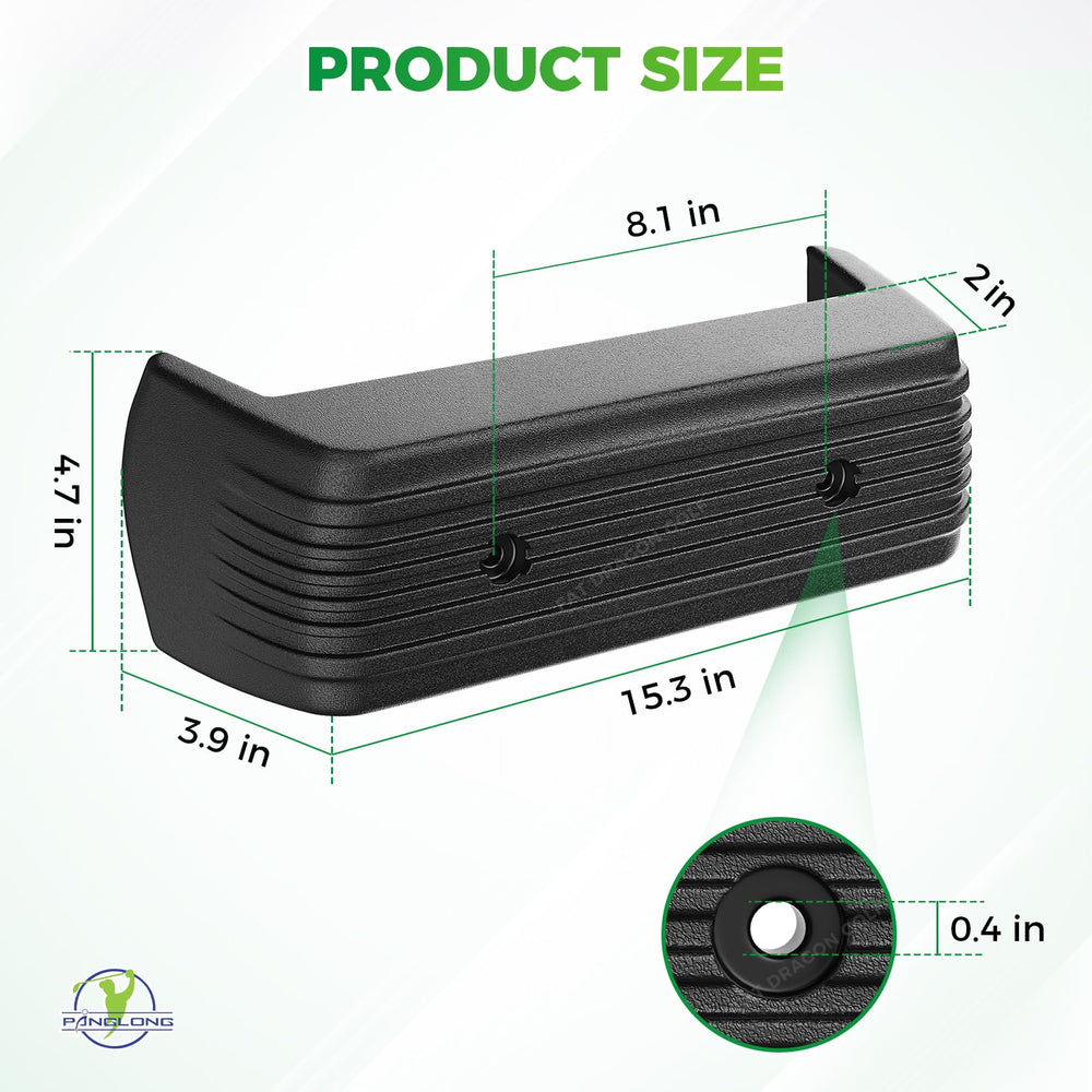 Panglong bumper size comparison next to wheel for scale and fit clarity