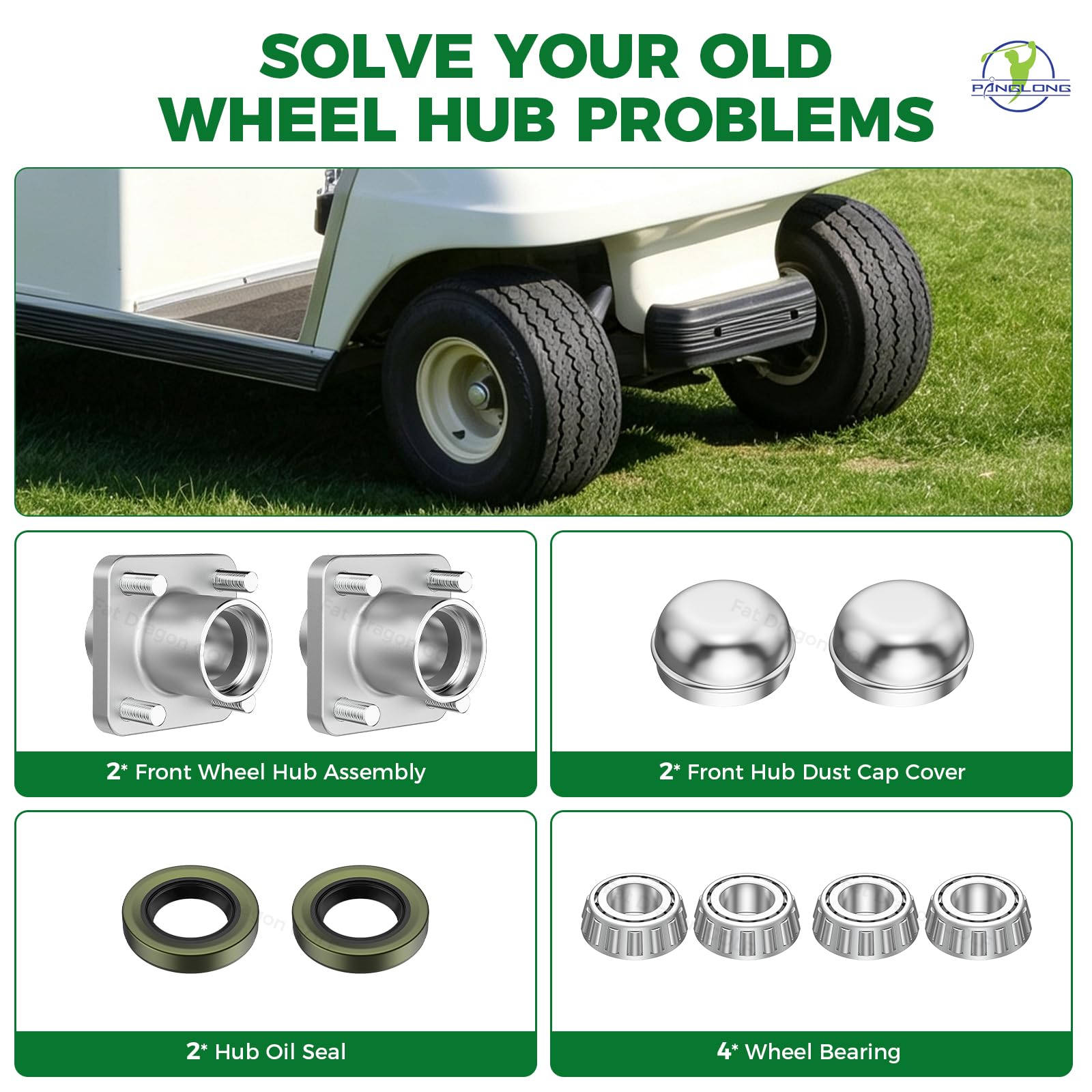 Panglong bearing cone and oil seal together illustrating lubricant retention and longer life