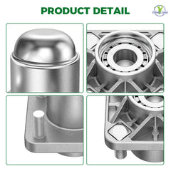 Panglong hub close-up of machined surface for accurate fit and smoother rotation