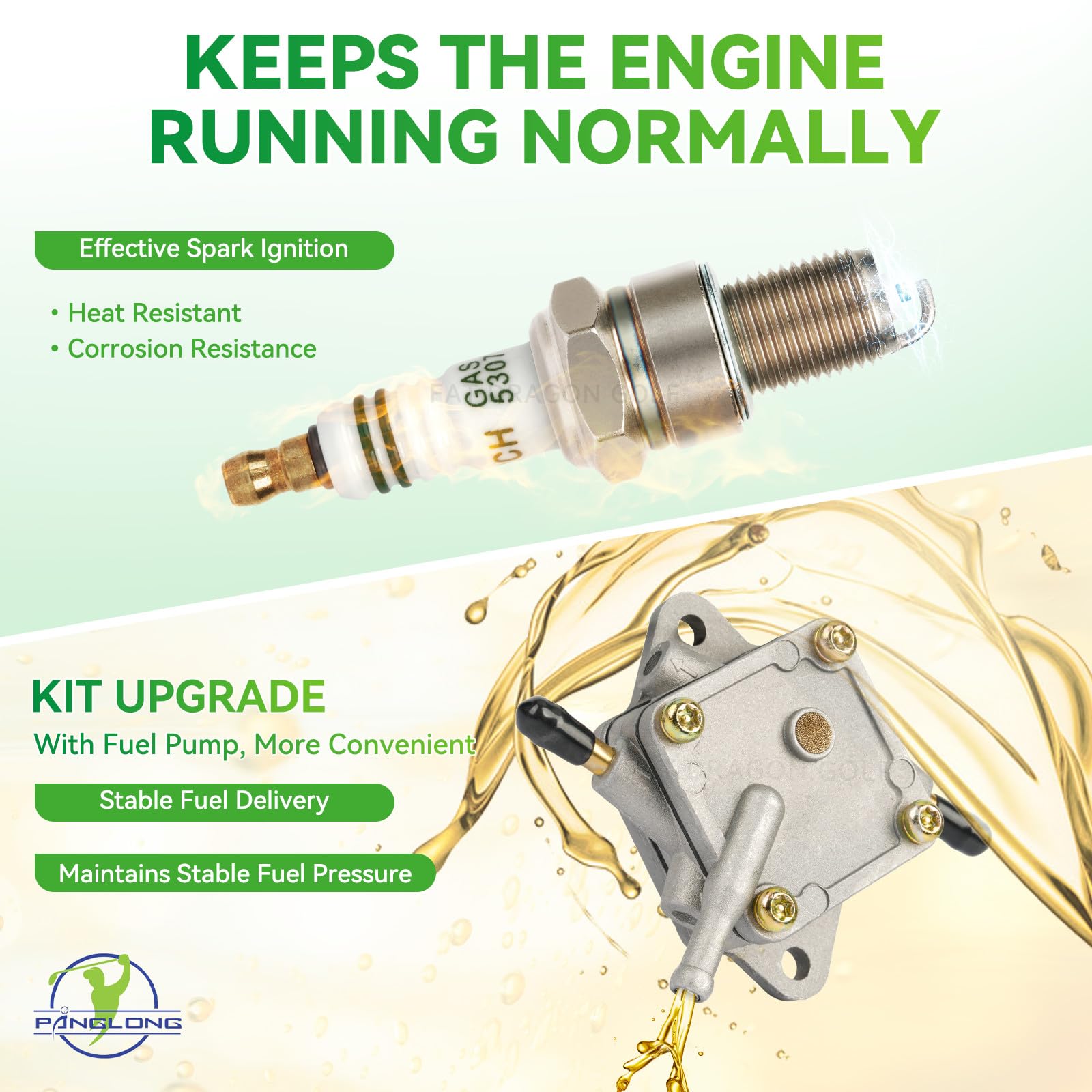 Panglong fuel pump close-up highlighting reliable fuel delivery performance