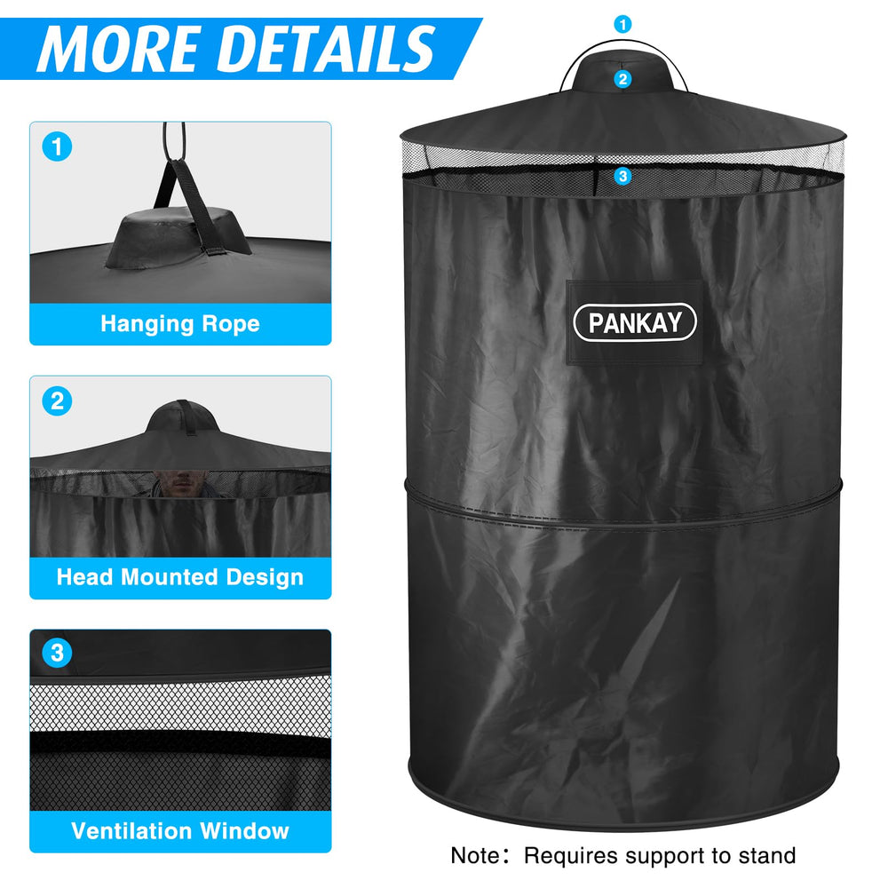 PANKAY close-up of 190T polyester fabric and seam detail for durable weather resistance