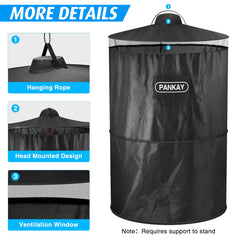 PANKAY close-up of 190T polyester fabric and seam detail for durable weather resistance