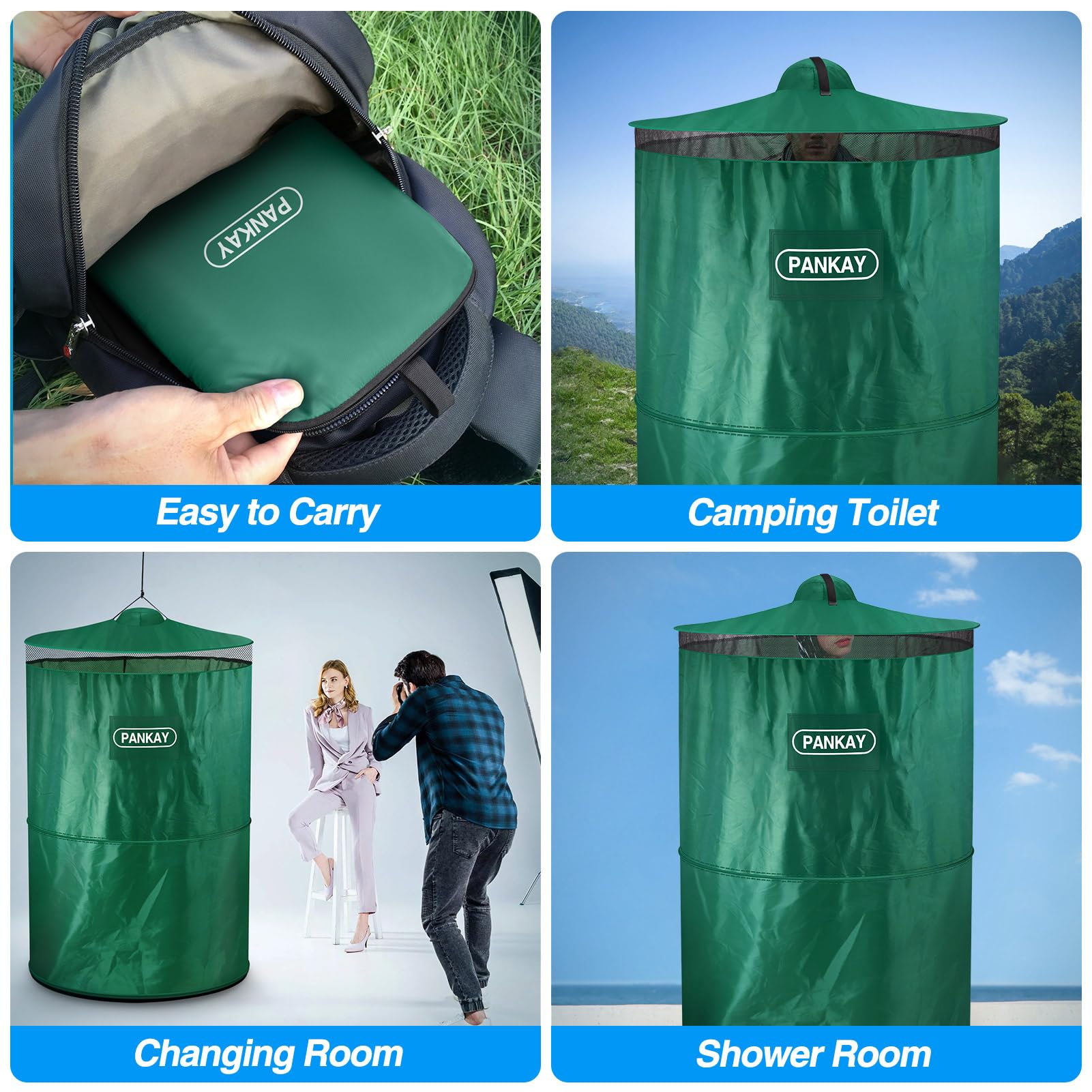 Pankay lifestyle at campsite showing quick private shelter benefit