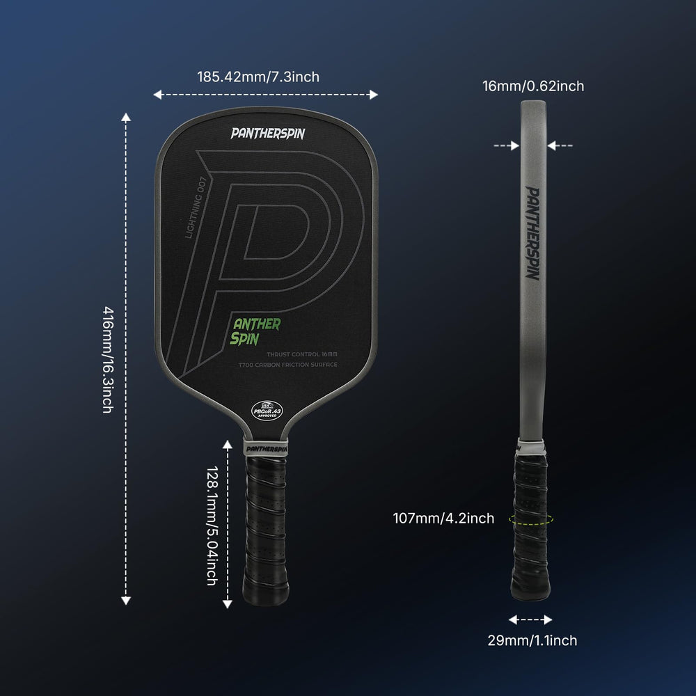 PantherSpin included grip tapes and cover for match-ready convenience