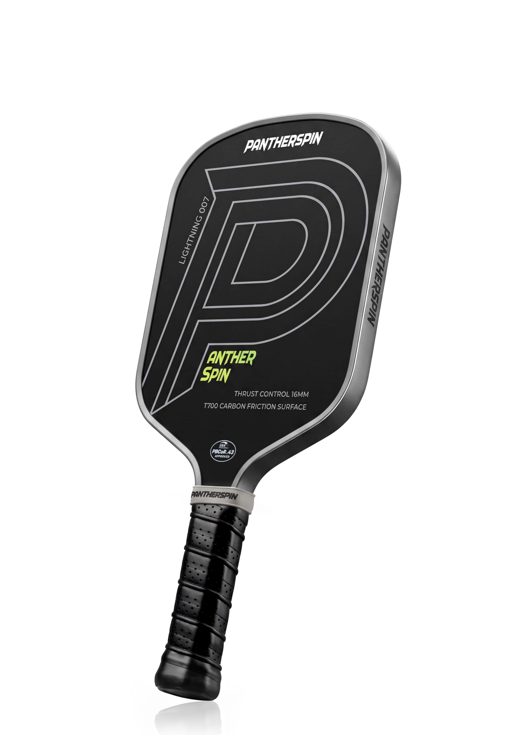 PantherSpin paddle front view showing surface for improved spin