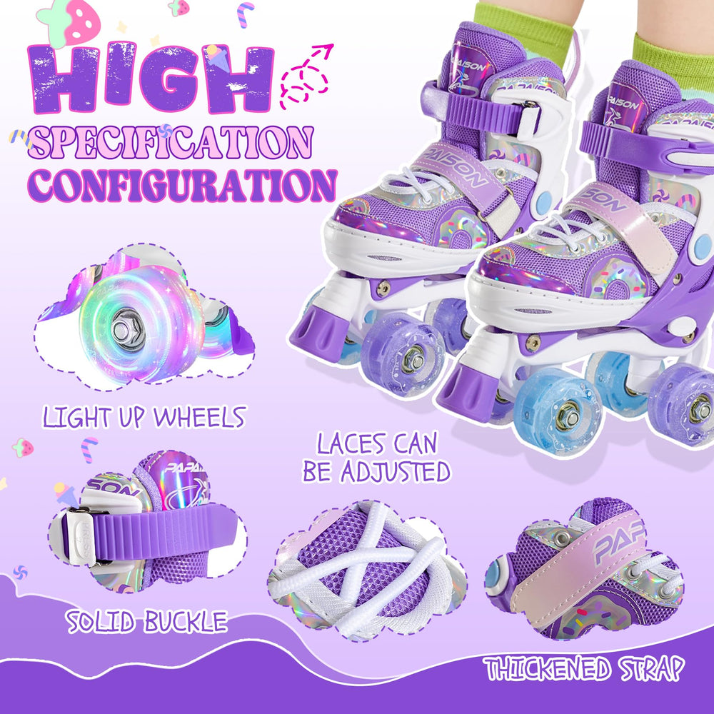 PAPAISON kids wearing skates in park for confidence and active play