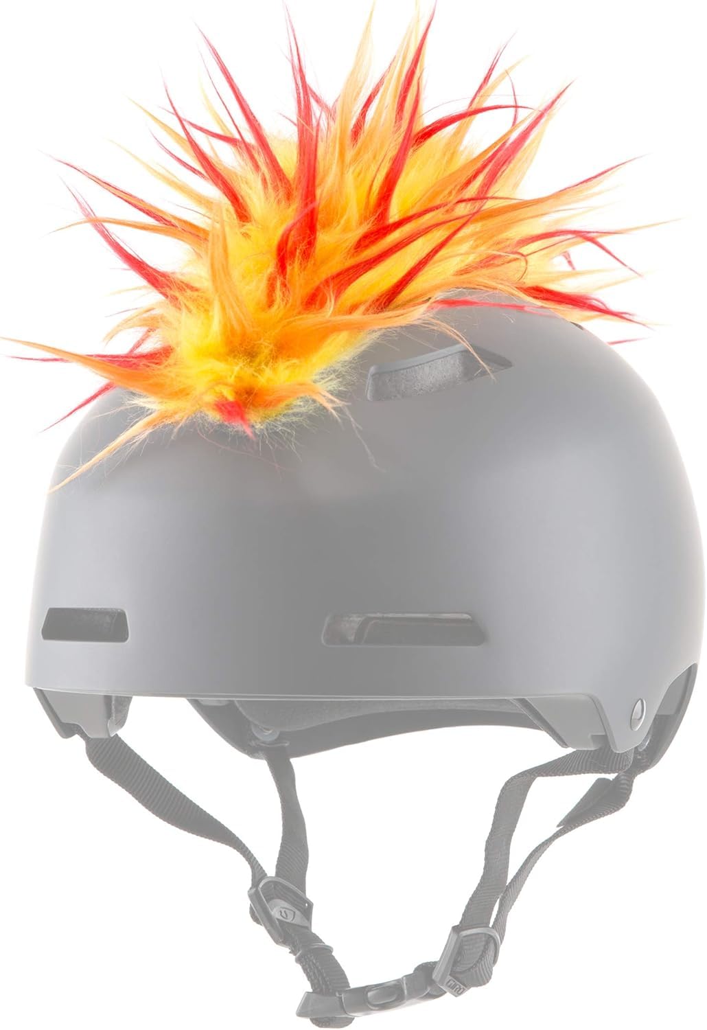 ParaWild front view mohawk on helmet showing bright colors and visibility