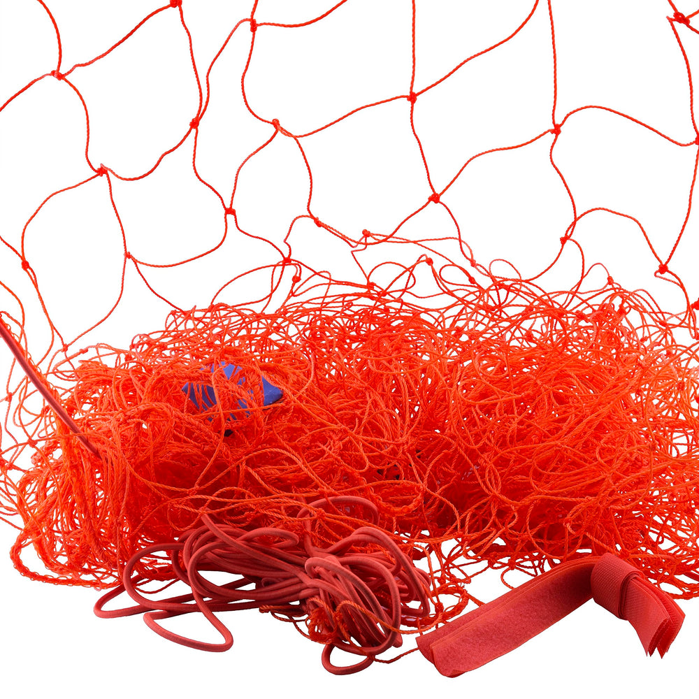 Park & Sun Sports net next to measuring tape showing correct 8'x6'x4' sizing benefit