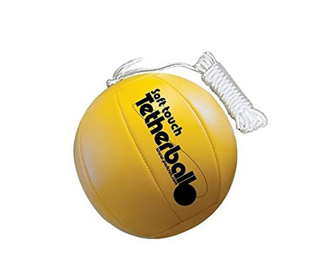 Park & Sun Sports tetherball front view with padded cover for gentler hits
