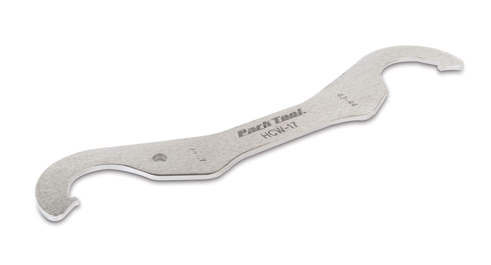Park Tool HCW17 front profile showing compact wrench and benefits of precise fit