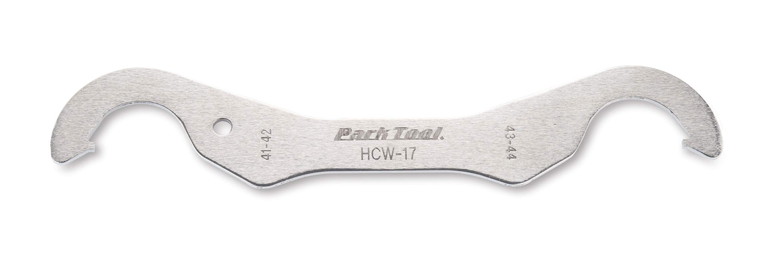 Park Tool HCW17 close-up of dual-radius hooks for accurate lockring contact