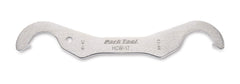 Park Tool HCW17 close-up of dual-radius hooks for accurate lockring contact