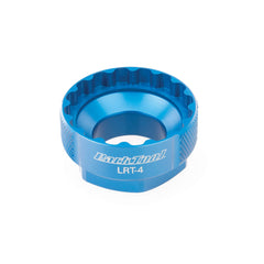 Park Tool LRT-4 close-up of machined notches and 6061 aluminium finish, prevents slippage and protects lockrings