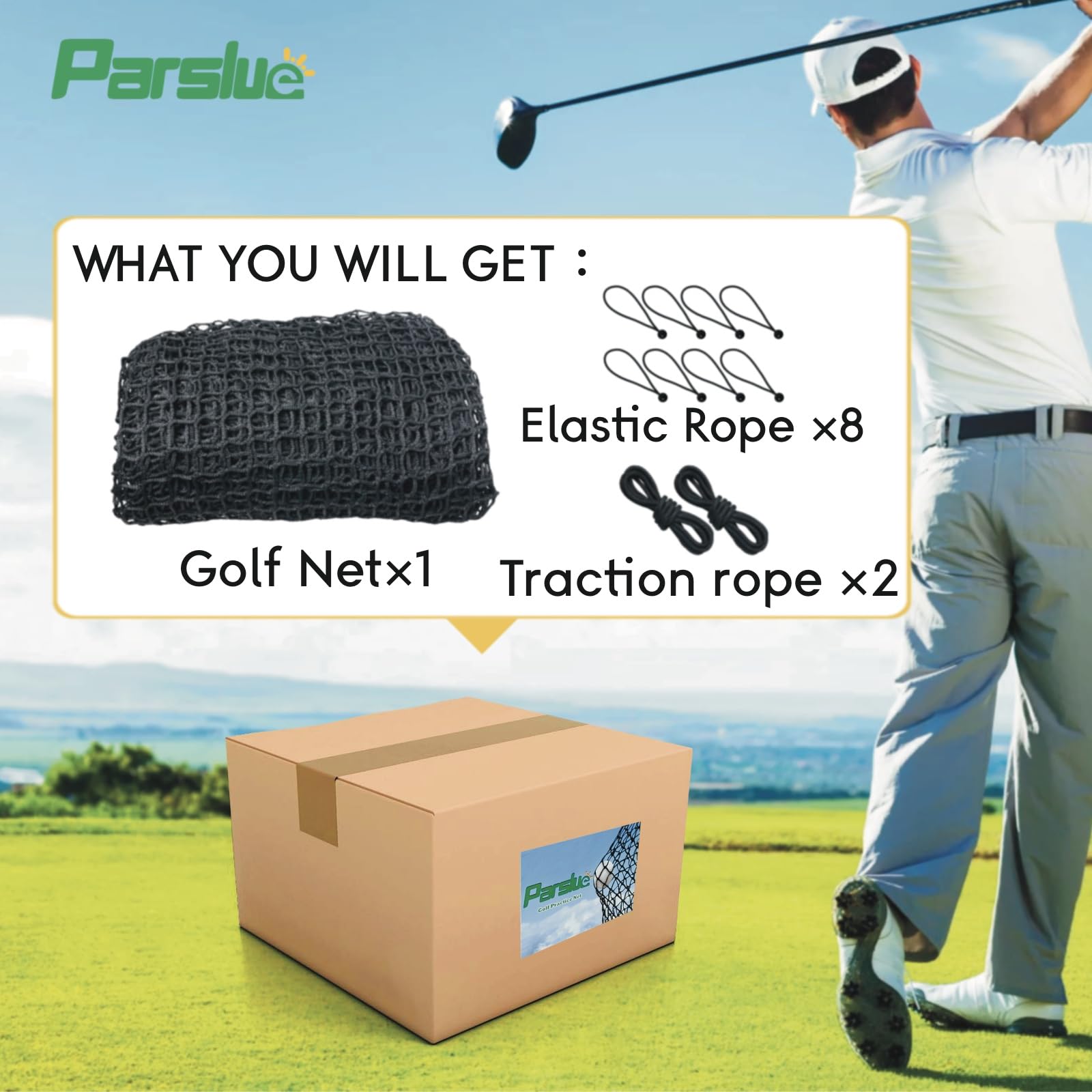 Parslue multipurpose farm protection image showing net used for poultry containment and yard safety