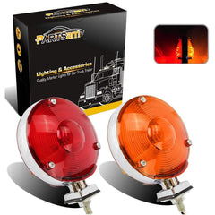 Partsam front amber face close-up showing bright signal and improved visibility